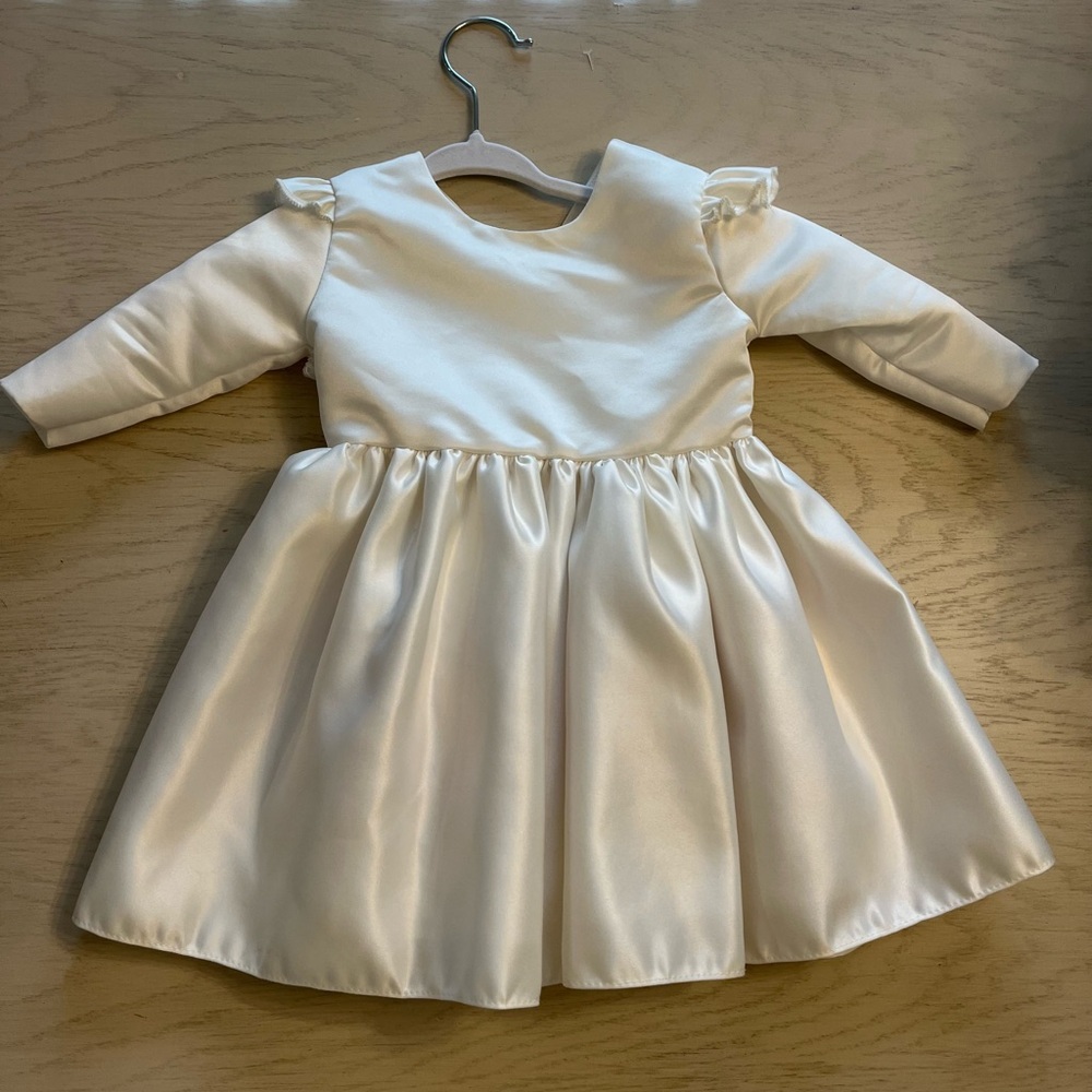 Baby girl 12 month flower girl or baptism dress